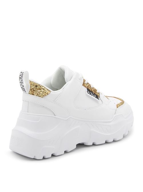 White and gold women's sneakers VERSACE JEANS COUTURE | 77VA3SC2 ZP308.G03